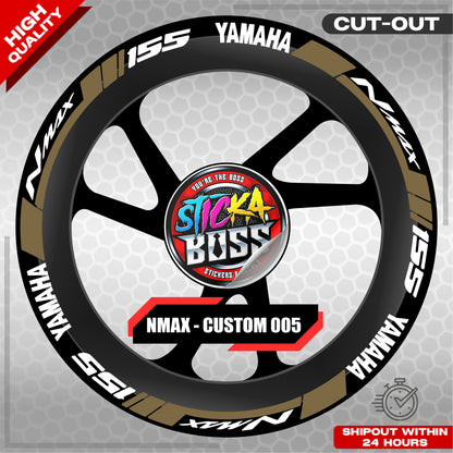 NMAX 155 MAG STICKER SET ( 2 MAGS ) - CUSTOM 005 | VINYL WATERPROOF CUT-OUT DECALS