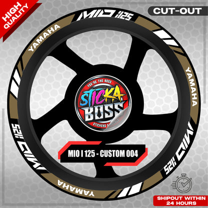 MIO I 125 MAG STICKER SET  ( 2 MAGS ) - CUSTOM 004 | VINYL WATERPROOF CUT-OUT DECALS