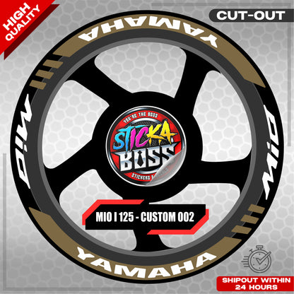 MIO I 125 MAG STICKER SET  ( 2 MAGS ) - CUSTOM 002 | VINYL WATERPROOF CUT-OUT DECALS