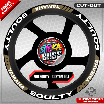 MIO SOULTY MAG STICKER SET ( 2 MAGS ) - CUSTOM 004 | VINYL WATERPROOF CUT-OUT DECALS