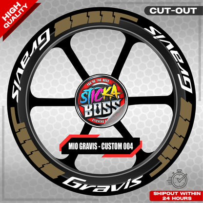 MIO GRAVIS MAG STICKER SET ( 2 MAGS ) - CUSTOM 004 | VINYL WATERPROOF CUT-OUT DECALS