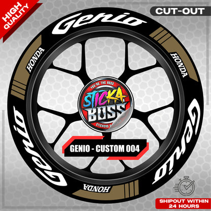 GENIO MAG STICKER SET ( 2 MAGS ) - CUSTOM 004 | VINYL WATERPROOF CUT-OUT DECALS