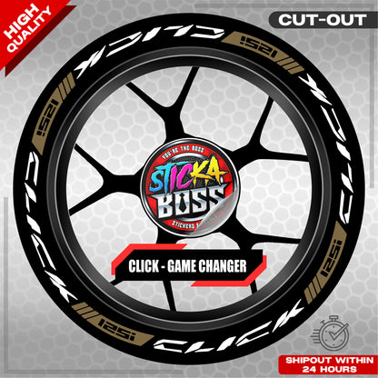 CLICK 125 MAG STICKER SET  ( 2 MAGS ) - GAME CHANGER | VINYL WATERPROOF CUT-OUT DECALS