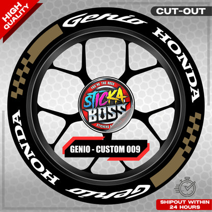 GENIO MAG STICKER SET ( 2 MAGS ) - CUSTOM 009 | VINYL WATERPROOF CUT-OUT DECALS