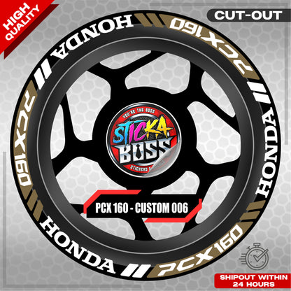 PCX 160 MAG STICKER SET ( 2 MAGS ) - CUSTOM 006 | VINYL WATERPROOF CUT-OUT DECALS