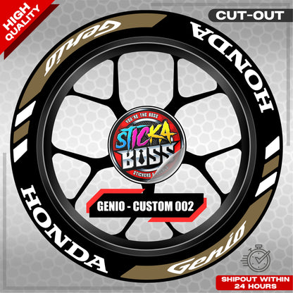 GENIO MAG STICKER SET ( 2 MAGS ) - CUSTOM 002 | VINYL WATERPROOF CUT-OUT DECALS