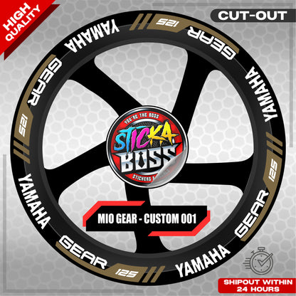 MIO GEAR MAG STICKER SET ( 2 MAGS ) - CUSTOM 001 | VINYL WATERPROOF CUT-OUT DECALS