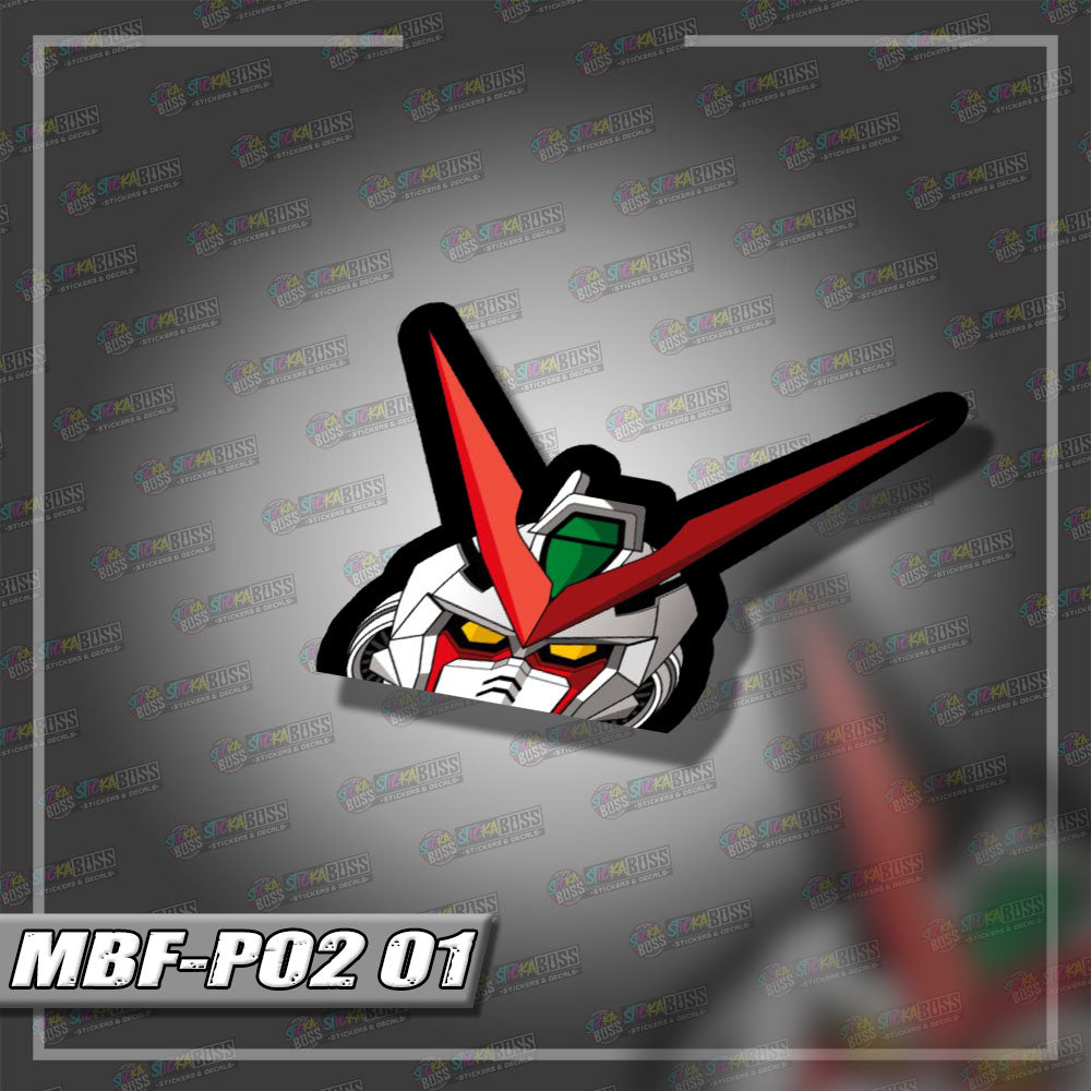 GUNDAM | ANIME PEEKER STICKER【VINYL PRINTED】( LAMINATED / WATERPROOF )
