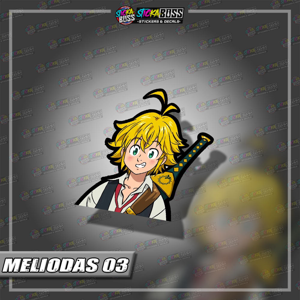 SEVEN DEADLY SINS | ANIME PEEKER STICKER【VINYL PRINTED】( LAMINATED / WATERPROOF )
