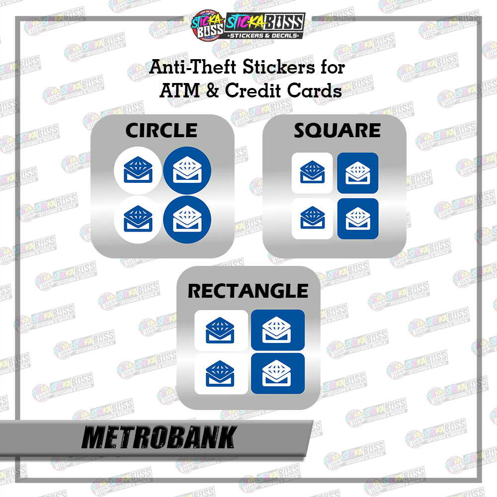 BANK CVV STICKER PART 2 |  4 PCS | ANTI-THEFT STICKER FOR ATM AND DEBIT/CREDIT CARDS【PRINTED】