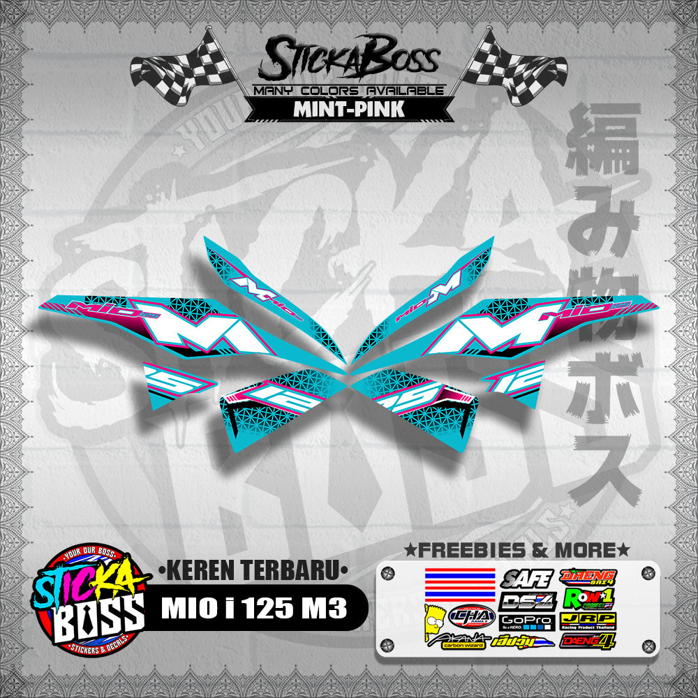 MIO i 125 M3 DECALS ( KEREN TERBARU )【WITH FREEBIES】