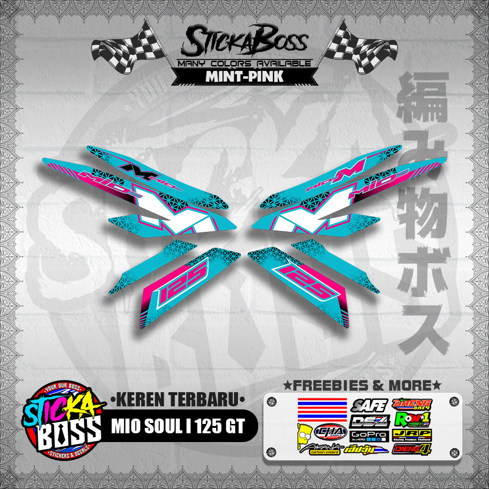 MIO SOUL I 125 GT DECALS ( KEREN TERBARU )【WITH FREEBIES】