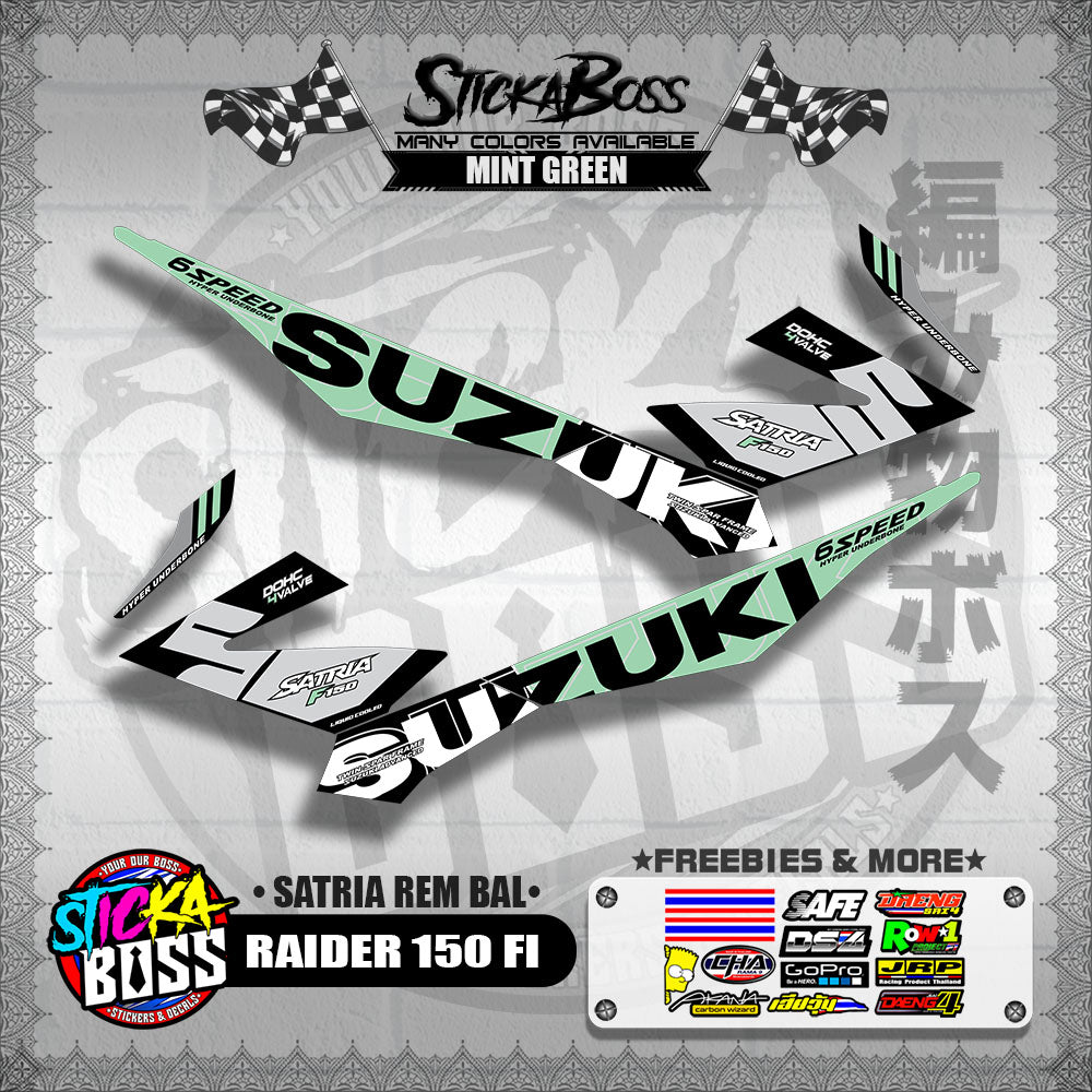 RAIDER 150 FI DECALS ( SATRIA REM BAL )【WITH FREEBIES】