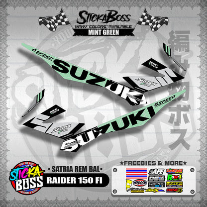 RAIDER 150 FI DECALS ( SATRIA REM BAL )【WITH FREEBIES】