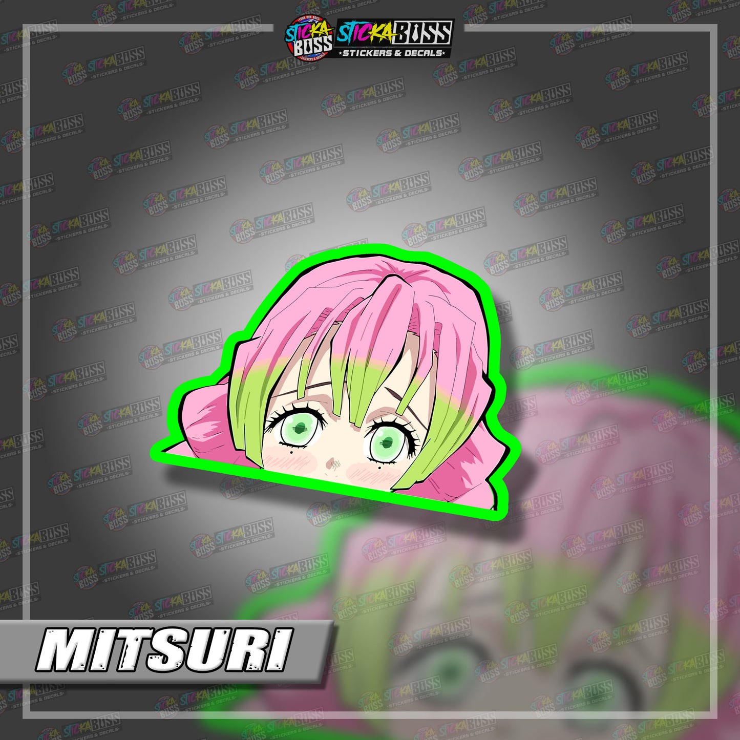 DEMON SLAYER PART 1 | ANIME PEEKER STICKER【VINYL PRINTED】( LAMINATED / WATERPROOF )