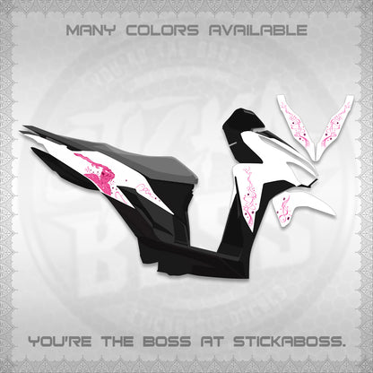 CLICK V2 FOR WHITE DECALS (2026 2F2F SWIRL DESIGN) STICKER KITS BY STICKABOSS