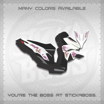 CLICK 125 V3 DECALS (LUCKY CAT SAKURA)STICKER DECALS By STICKABOSS