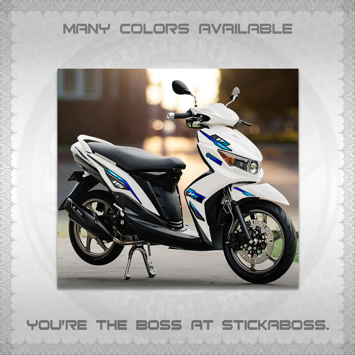 MIO SOUL I 115 GT INDO DECALS (0002 DESIGN)STICKER DECALS By STICKABOSS