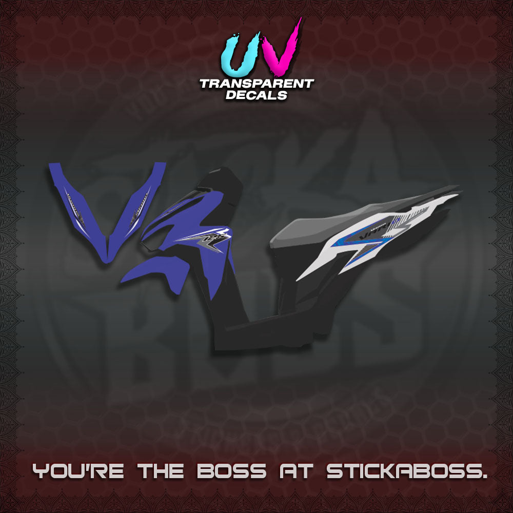 CLICK 125 V2  UV TRANSPARENT VARIO DECALS (2 TONE VIETNAM MOTIF 2026)STICKER DECALS By STICKABOSS