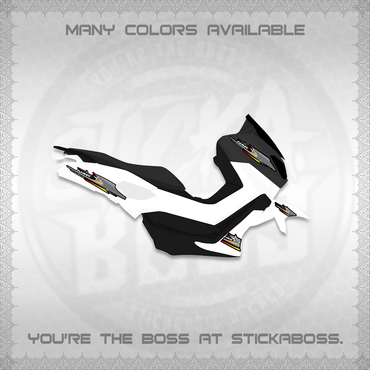 NMAX V1 THAI-INDO DECALS (THMI 02 DESIGN)STICKER DECALS By STICKABOSS