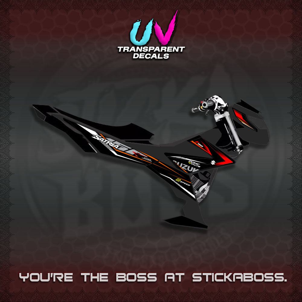 【PREMIUM UV PRINT】TRANSPARENT RAIDER 150 Fi SATRIA DECALS (2026 NTN N10)STICKER By STICKABOSS