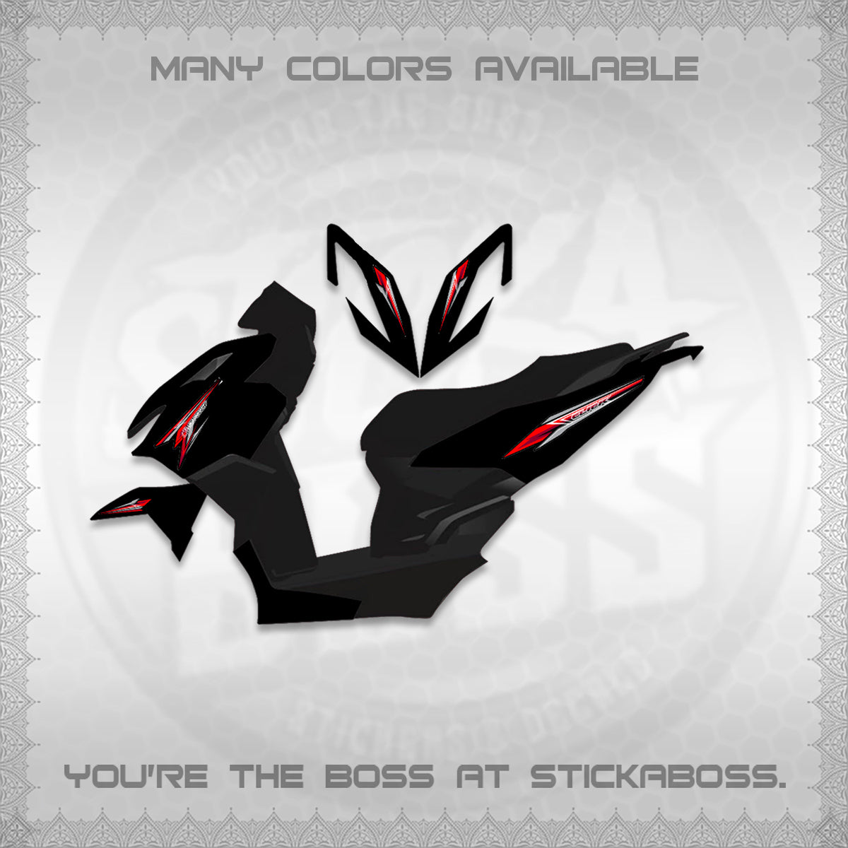 CLICK 160 VARIO DECAL(2026 SHARP 00-A1 DESIGN)STICKER DECALS By STICKABOSS