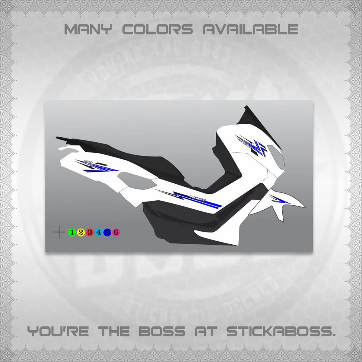 NMAX V2 INDO-MALAY DECALS (MI05 DESIGN) STICKER DECALS BY STICKABOSS (Copy)