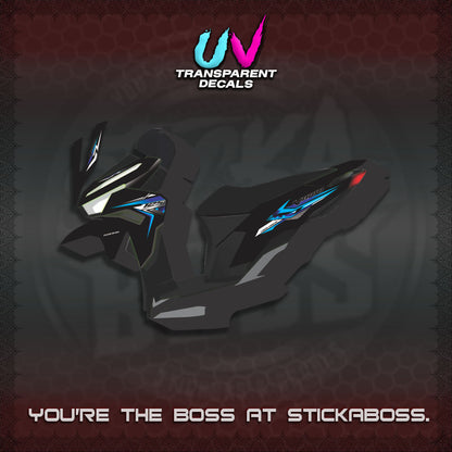 【PREMIUM UV PRINT】TRANSPARENT CLICK 125 V3 VARIO DECALS (2026 KING 001 DESIGN)By STICKABOSS