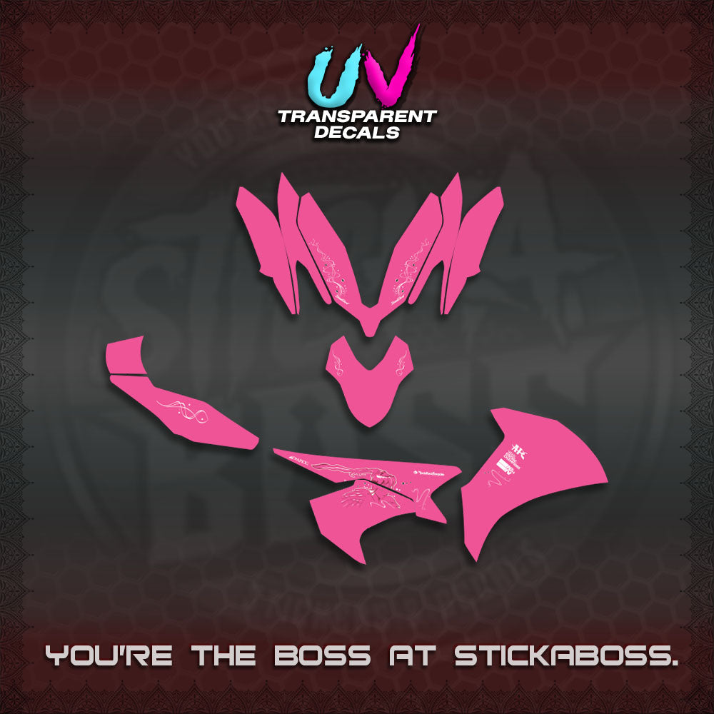 AEROX V3 ALPHA TURBO UV TRANSPARENT DECALS (SUKI 2FAST & 2FURIOUS)STICKER DECALS By STICKABO