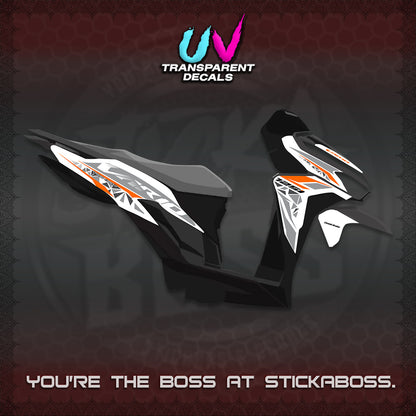 CLICK 125 V2 VARIO UV TRANSPARENT DECALS (2018–2022 STYLE DESIGN) STICKER DECALS BY STICKABOSS