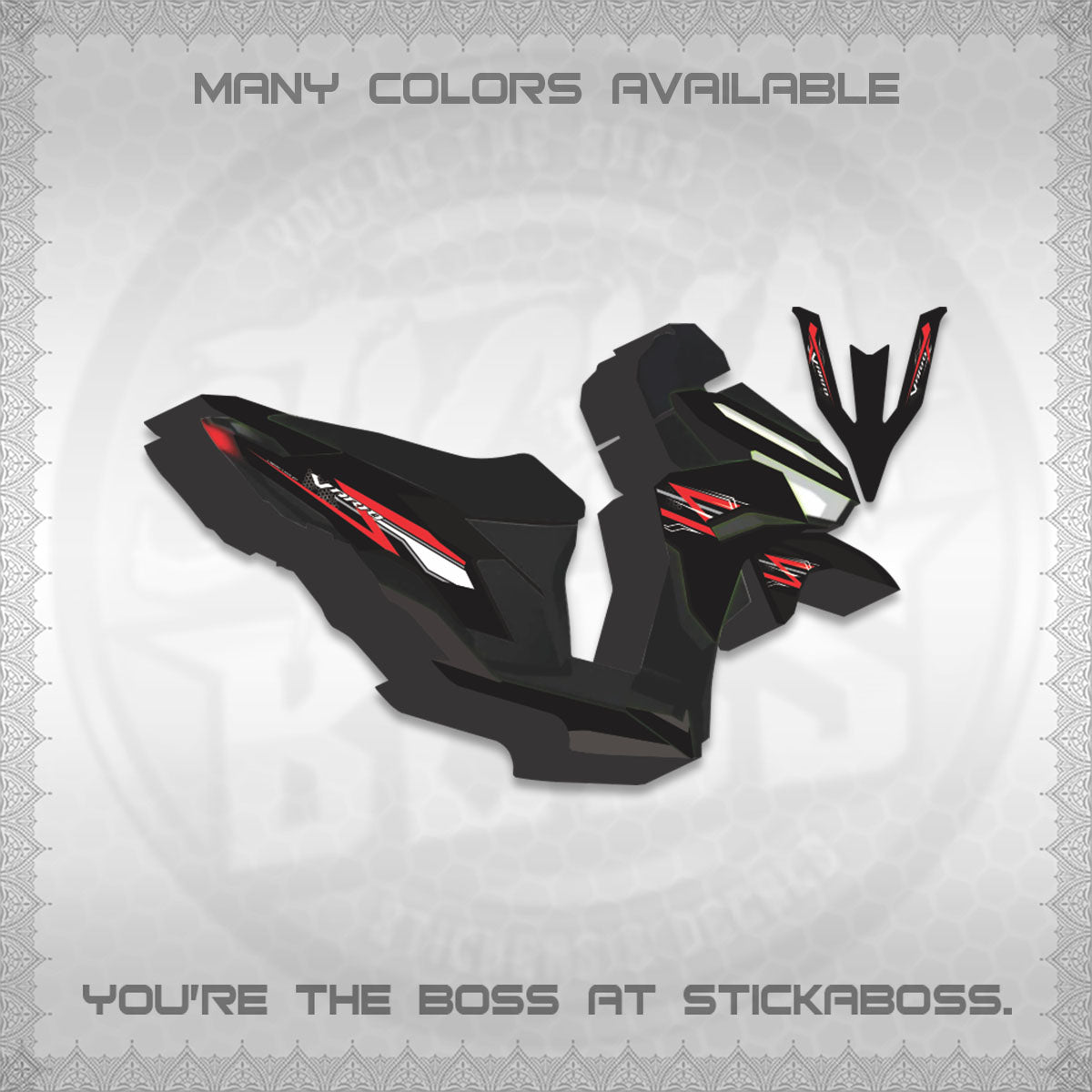 CLICK 125 V3 INDO-MALAY VARIO DECALS (2026 CODE1 DESIGN)STICKER DECALS By STICKABOSS