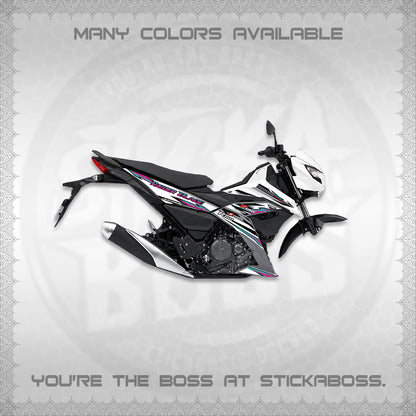 RAIDER BLADE 150 FOR WHITE DECAL(2026 NEW SHARP)STICKER DECALS By STICKABOSS