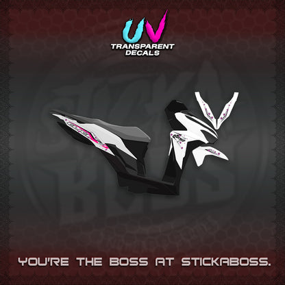 CLICK V2 UV TRANSPARENT VARIO DECALS (MOTIF POLET SAKURA DESIGN)STICKER DECALS By STICKABOSS