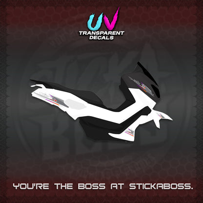 NMAX V1 THAI-INDO  UV TRANSPARENT DECALS (THMI 02 DESIGN)STICKER DECALS By STICKABOSS