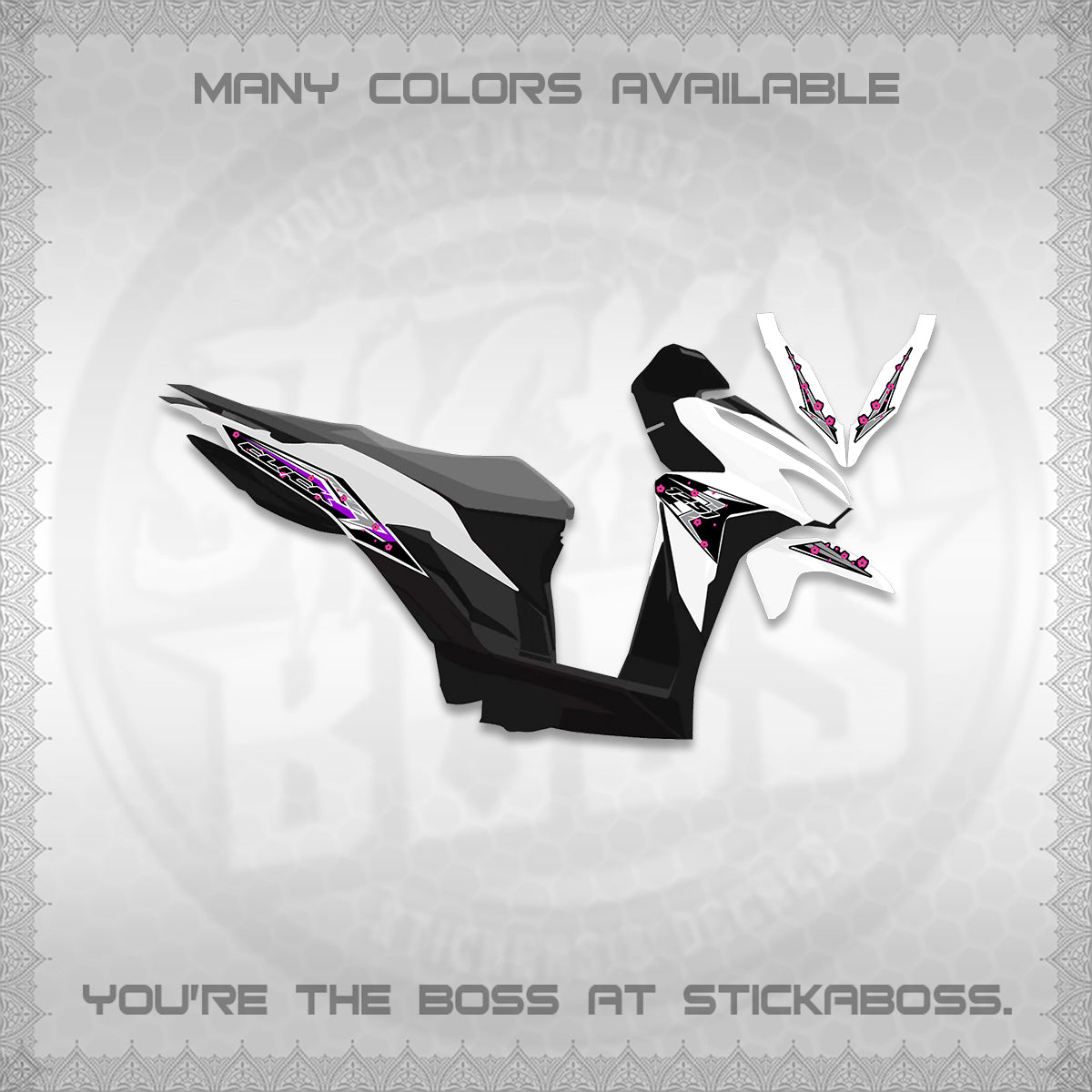 CLICK V2 VARIO DECALS (MOTIF POLET SAKURA DESIGN)STICKER DECALS By STICKABOSS