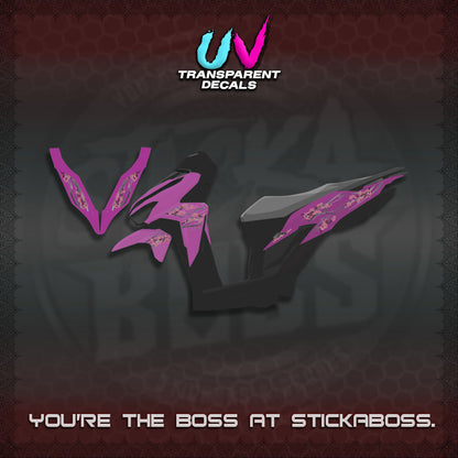 CLICK 125 V2 UV TRANSPARENT DECALS (2026 NEW SAKURA WIND)STICKER DECALS By STICKABOSS
