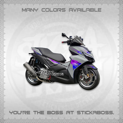 AEROX V3 INDO DECALS (ALPHA TURBO 0001)STICKER DECALS By STICKABOSS