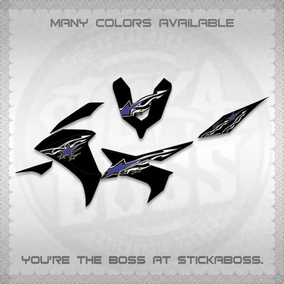 AEROX  V3 INDO DECALS (0005 RISING STAR)STICKER DECALS By STICKABOSS