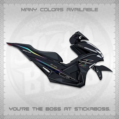 AEROX 155 V1 DECALS (2026 CYBER STYLE 01) STICKER KITS BY STICKABOSS