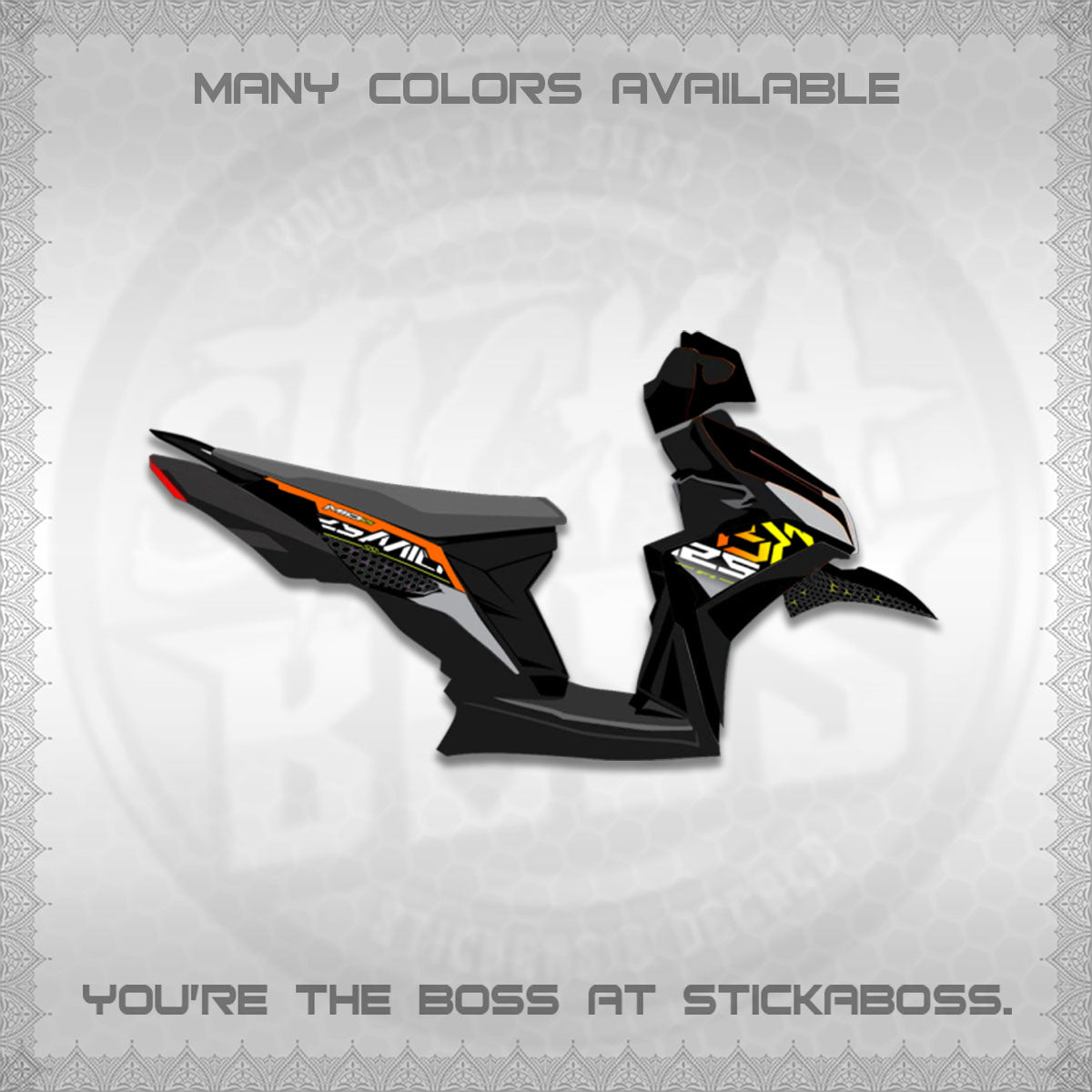 MIO I 125 M3 INDO-MALAY DECALS (DI ACARA DESIGN)STICKER DECALS By STICKABOSS