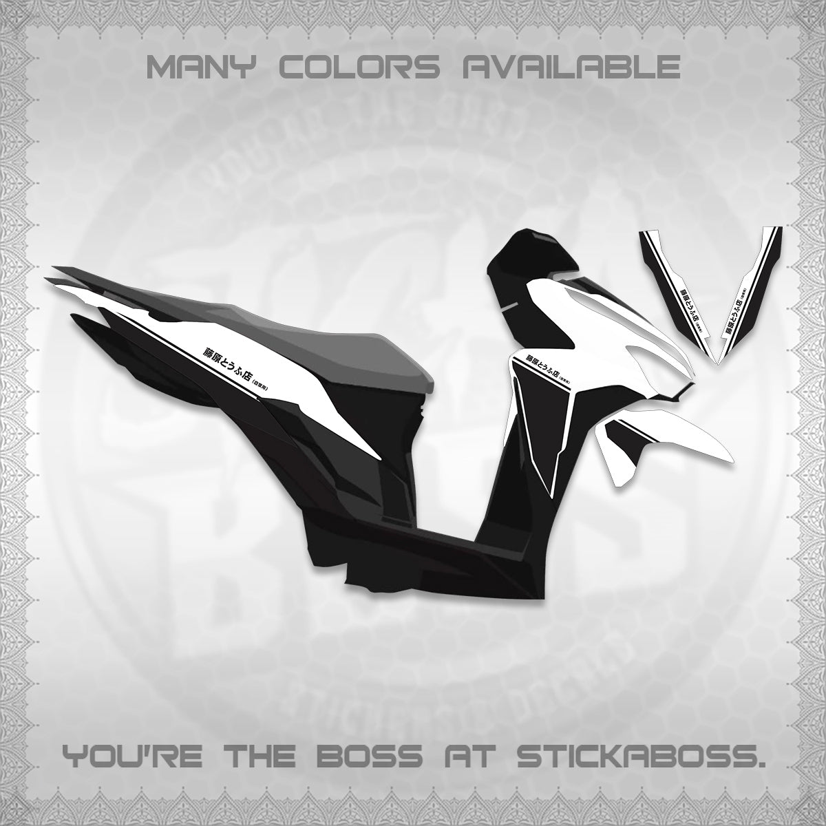 CLICK V2 DECALS (TRUENO STYLE DESIGN) STICKER KITS BY STICKABOSS