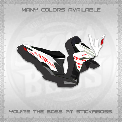 CLICK V3 FOR WHITE VARIO DECALS (2026 V3E 001 DESIGN)STICKER DECALS By STICKABOSS