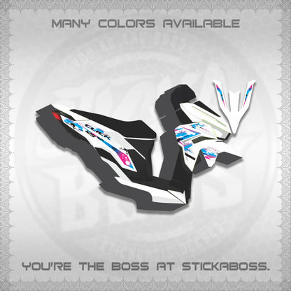 CLICK V3 MALAY FOR WHITE DECALS (HITAM STRIPING 03 MOTIF)STICKER DECALS By STICKABOSS