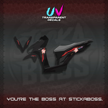 CLICK V2  UV TRANSPARENT DECALS (ANYA JAPAN NEW)STICKER DECALS By STICKABOSS