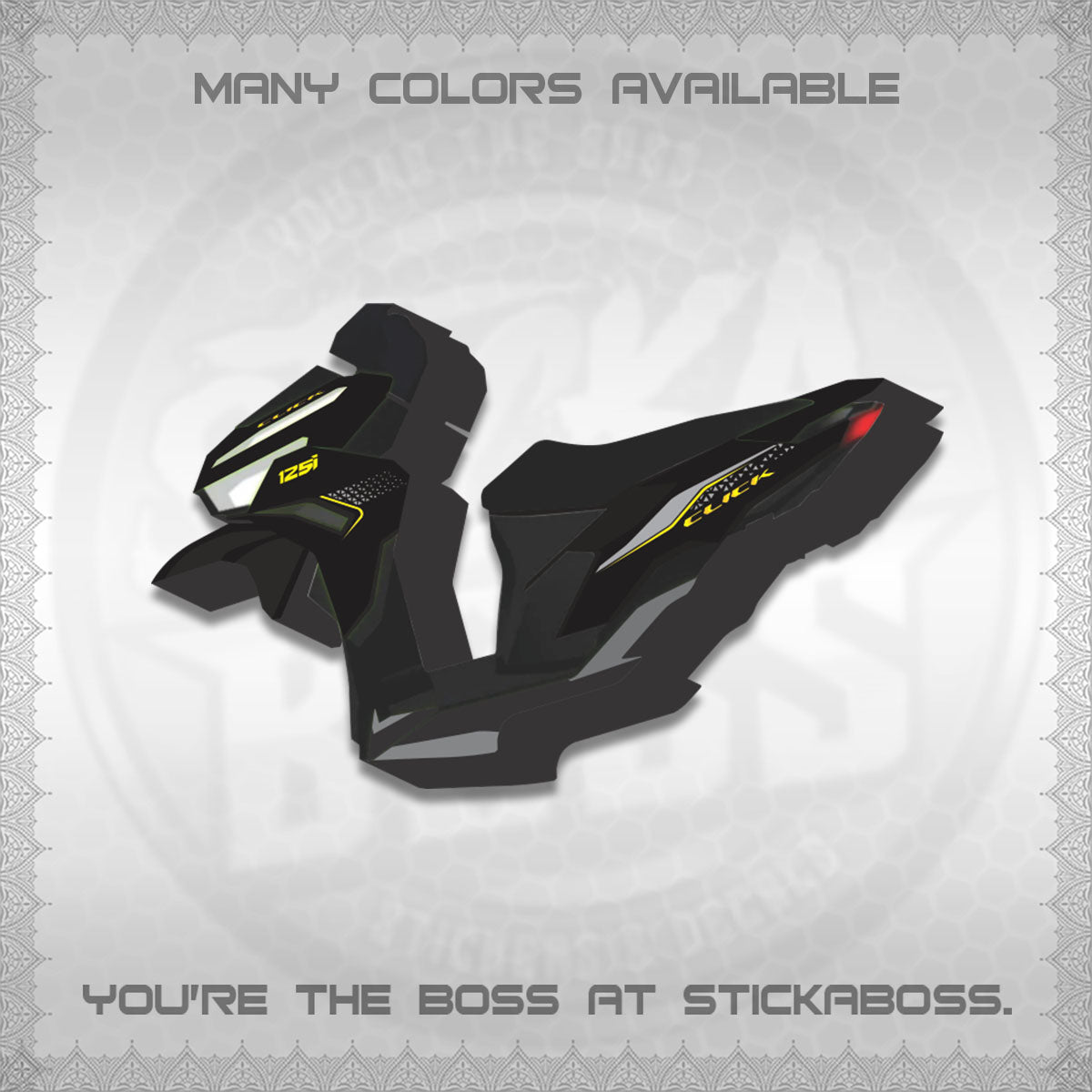 CLICK 125i V3 DECALS(2026 DEKAPAN SEMBILAN DESIGN)STICKER DECALS BY STICKABOSS