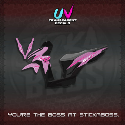 CLICK V2 VARIO UV TRANSPARENT DECALS (2026 SHARP LINES 01)STICKER DECALS By STICKABOSS