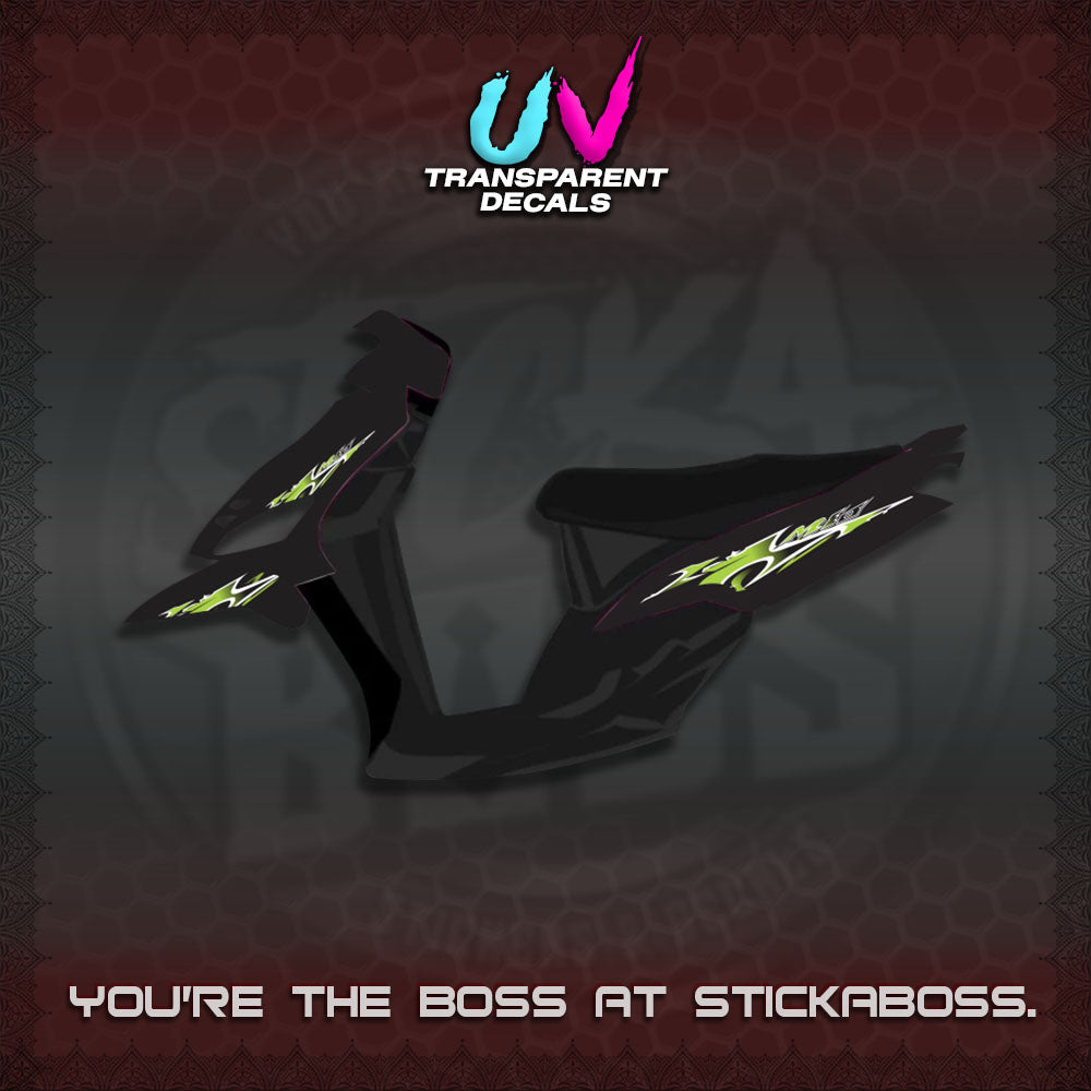 MIO 1 INDO UV TRANSPARENT (STRIPING A46 DESIGN)STICKER DECALS By STICKABOSS