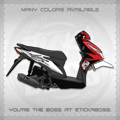 BEAT FI V2 FOR WHITE DECALS (2026 BEATSTREET DESIGN) STICKER KITS BY STICKABOSS