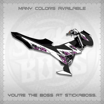 RAIDER 150 Fi FOR WHITE DECALS (API TERBARU VIRAL ELEGAN)STICKER DECALS BY STICKABOSS