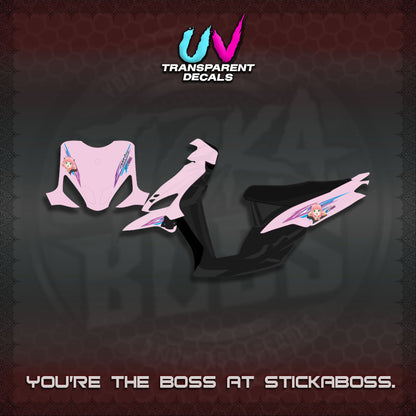 MIO SPORTY UV TRANSPARENT DECALS (2026 ANYA MOTIF DESIGN)STICKER DECALS By STICKABOSS
